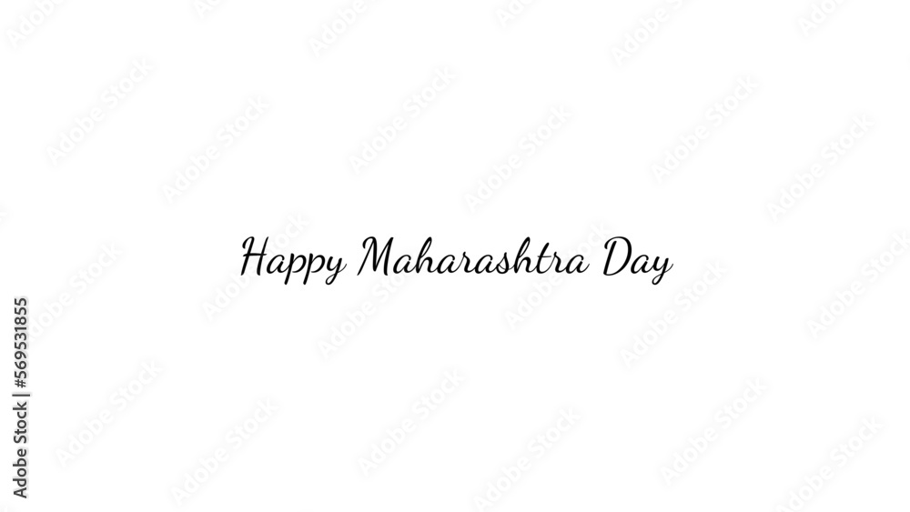 Happy Maharashtra Day wish typography with transparent background Happy Maharashtra Day wish typography with transparent background