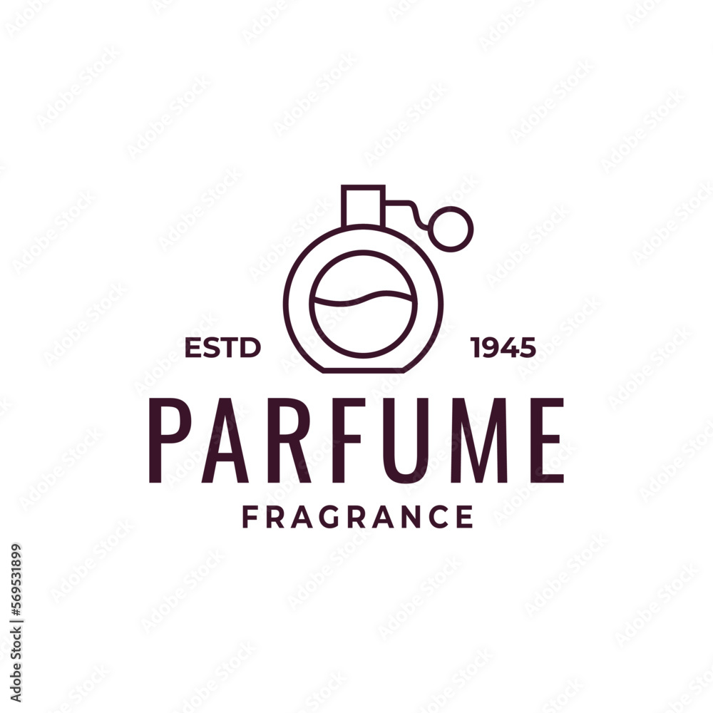 Luxury bottle perfume logo template. logo for cosmetic, beauty, salon, product, skin care Luxury bottle perfume logo template. logo for cosmetic, beauty, salon, product, skin care