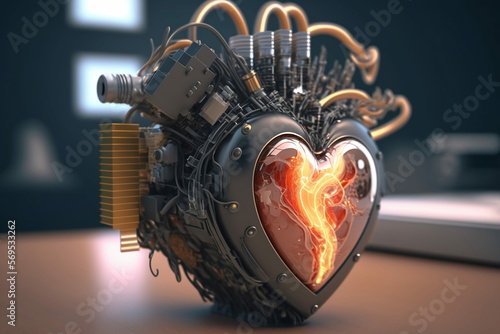 mechanic heart AI generated