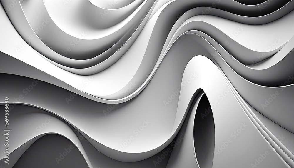 abstract White wavy background. Generative Ai. abstract White wavy background. Generative Ai.