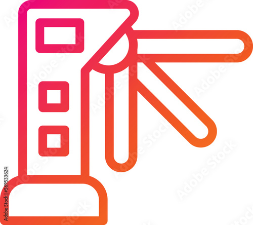 Turnstiles Vector Icon Design Illustration