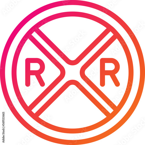 rail road Vector Icon Design Illustration