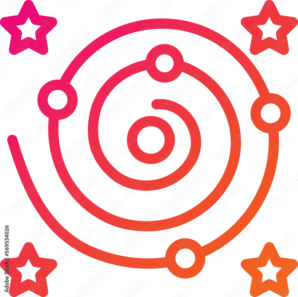 Galaxy Vector Icon Design Illustration