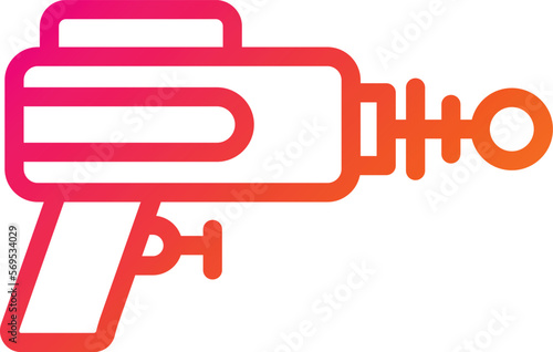 Laser gun Vector Icon Design Illustration