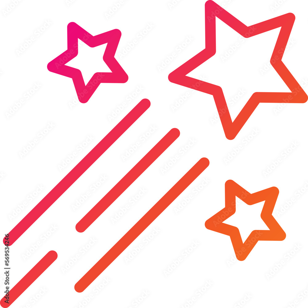 Shooting stars Vector Icon Design Illustration Shooting stars Vector Icon Design Illustration