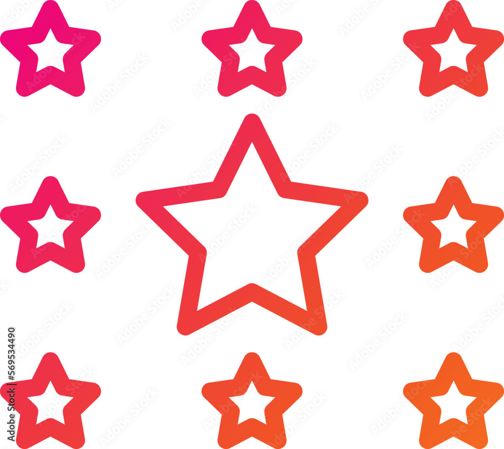 Obraz premium Star Vector Icon Design Illustration