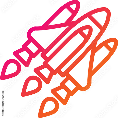 Space shuttle Vector Icon Design Illustration