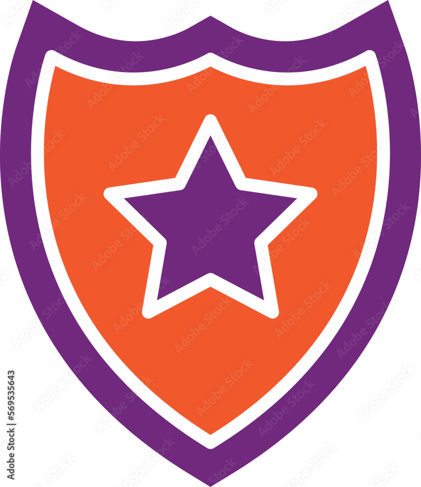 Police badge Vector Icon Design Illustration Police badge Vector Icon Design Illustration