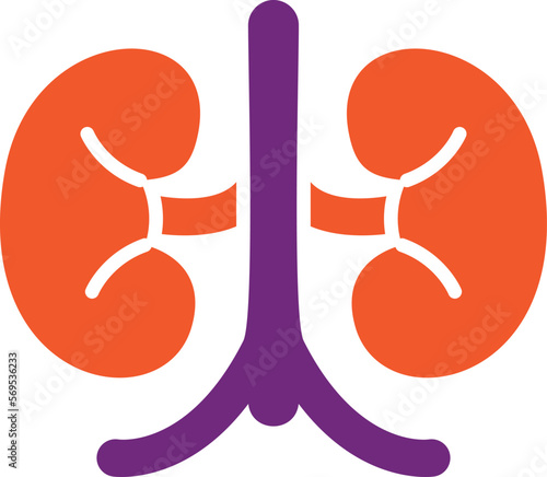 Kidney Vector Icon Design Illustration