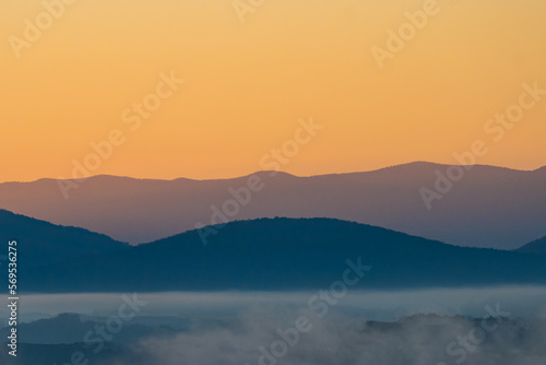 Sunrise over the Mountain Lake and Ridge © Marcia Straub 