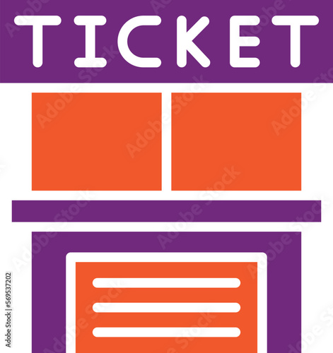 Ticket office Vector Icon Design Illustration