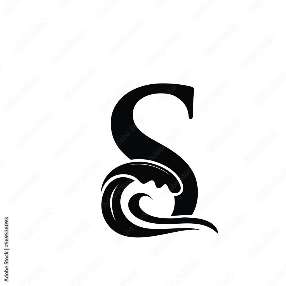 Letter S Logo Design Ocean Letter S Logo Design Ocean