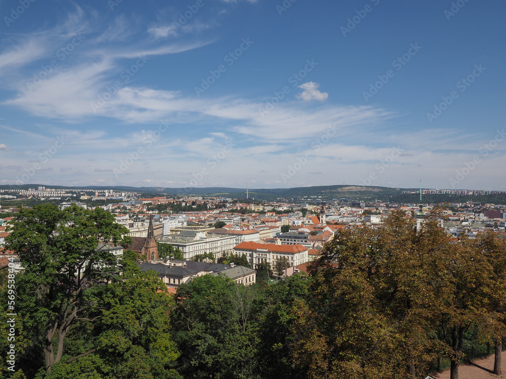 Aerial view of Brno