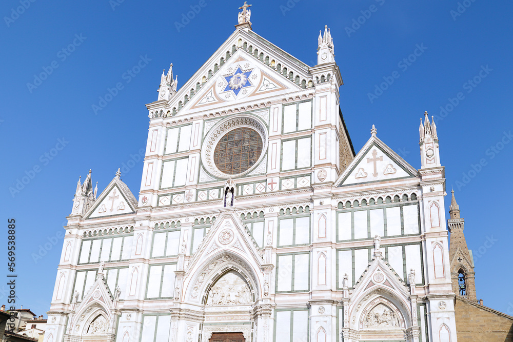 The Basilica di Santa Croce (Basilica of the Holy Cross), Florence, Italy