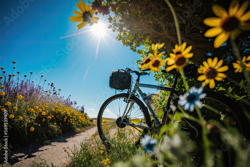 bike on the field