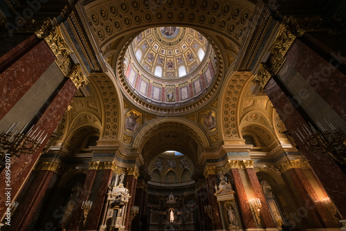 Dome of Saint Stephen basilica, Budapest, Hungary