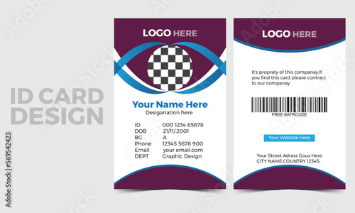 Creative Id Card Design,Modern Id Card Design,Business Id Card Design,Modern And Clean Id Card Design.
