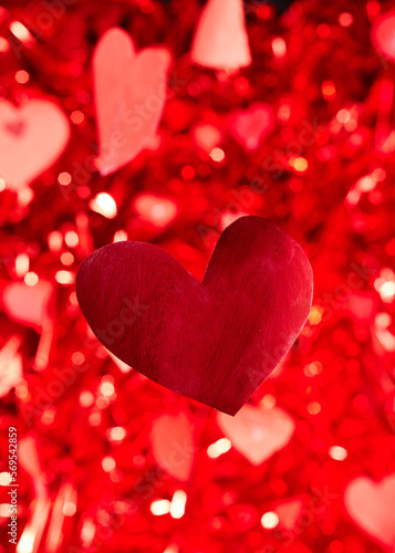 red hearts for valentine s day   greeting cards