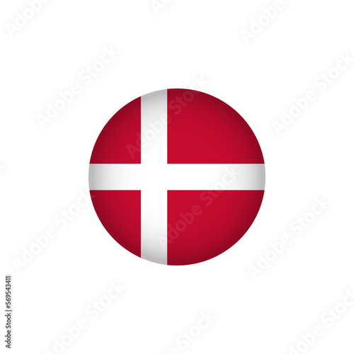 Free Download Denmark Europe Flag Icon. European Country Circled Flag. Stock Vector Graphics Element - GFXLoad