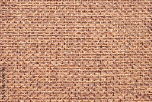 Brown linen canvas fabric texture background