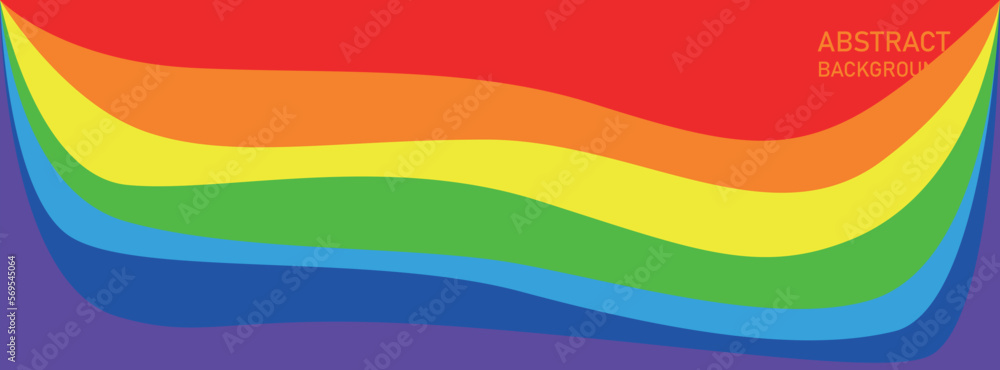 Abstract rainbow waves colors stripes background, Vector illustration eps10. LGBT concept