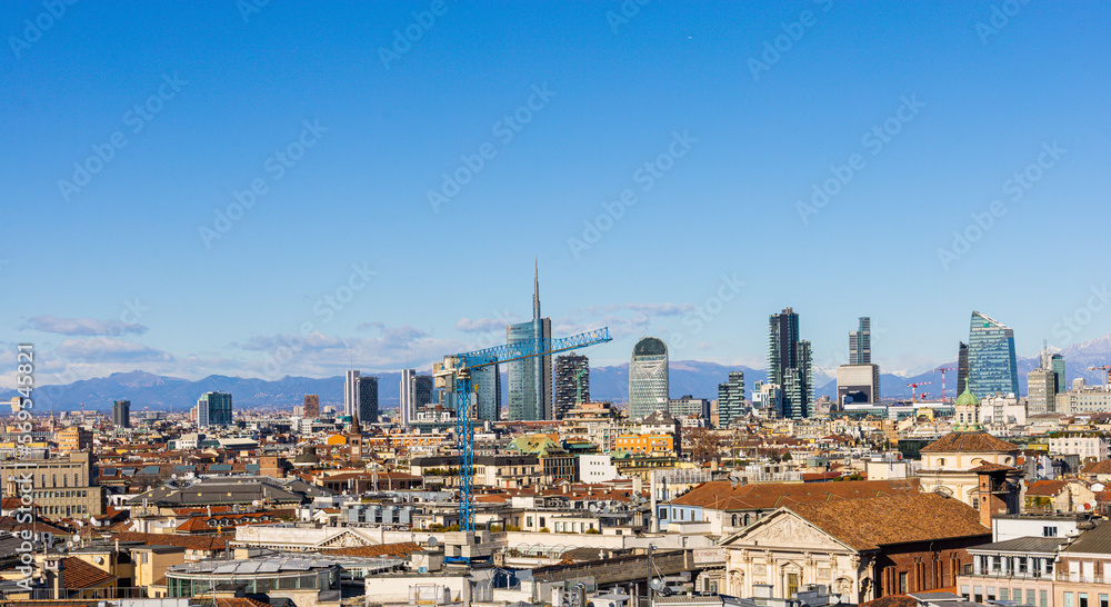 panorama of the city, Milan, Italy
