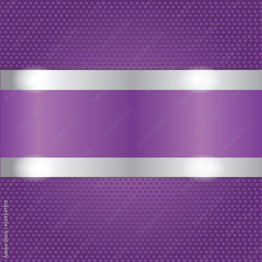 Fototapeta premium Metallic abstract violet background with carbon texture