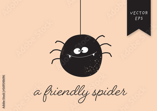 Cute spider illustration