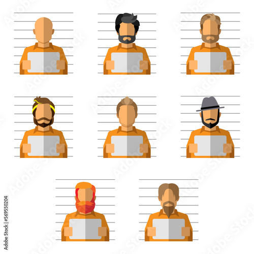 mugshot icon set