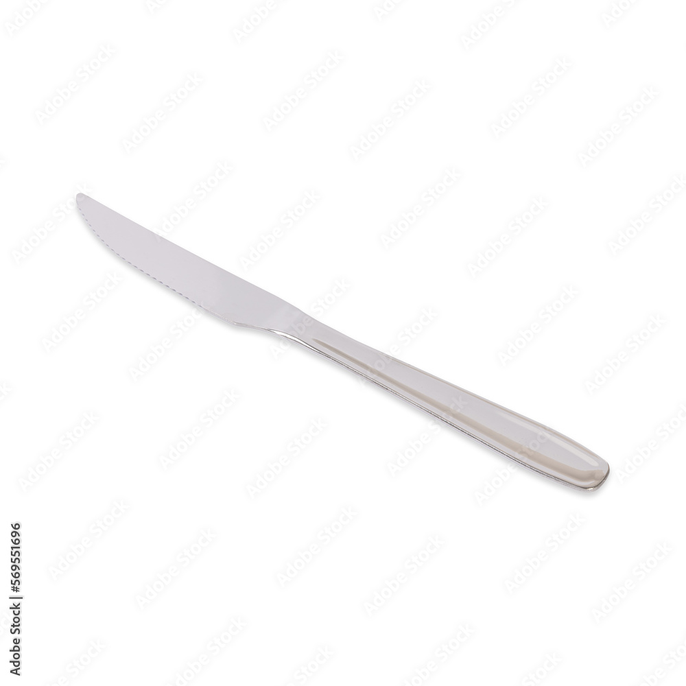 Metal knife isolated over white background Metal knife isolated over white background