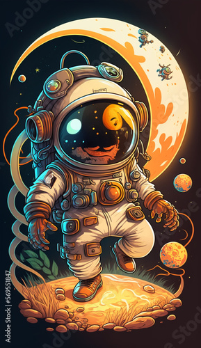 Funny astronaut, Generative Ai