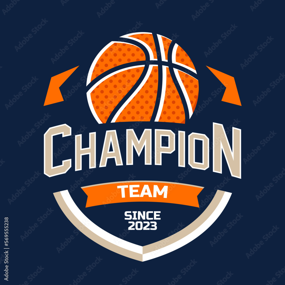 Basketball logo vector isolated, emblem set collections. Basketball logo badge template