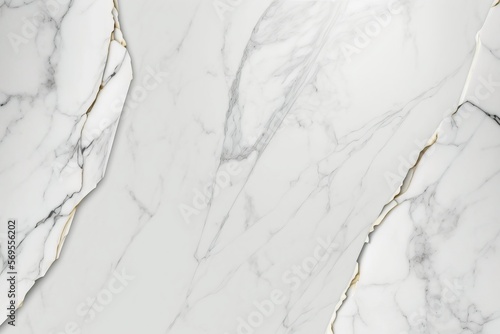 white and golden marble texture. ai generative