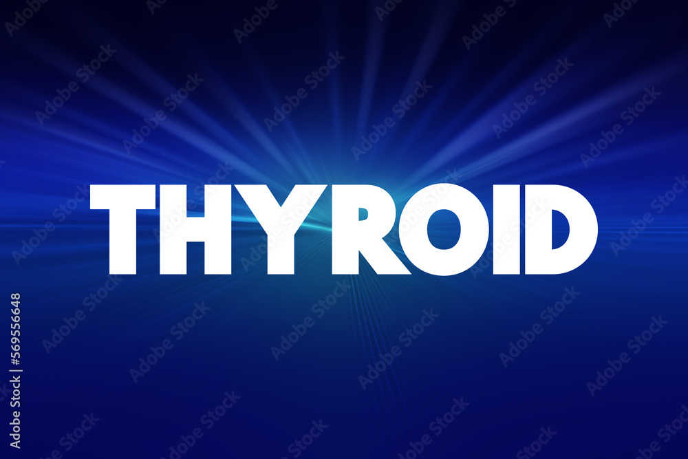Thyroid text quote, medical concept background