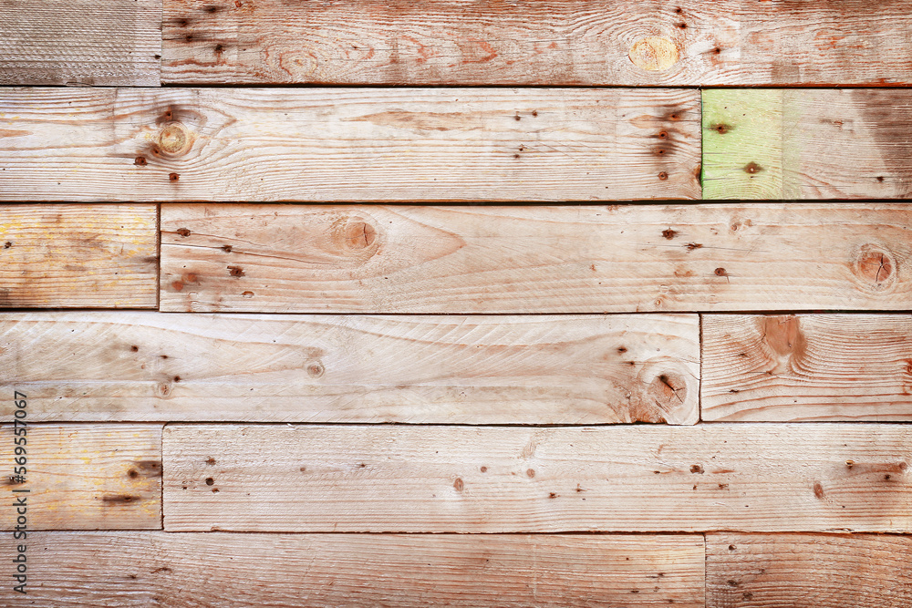 Fototapeta premium Old plank wooden wall texture background