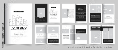 Portfolio design or interior portfolio or architecture portfolio template