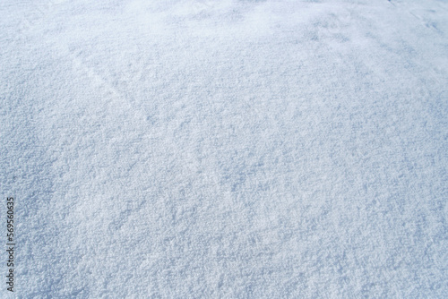Blue background texture of snow.