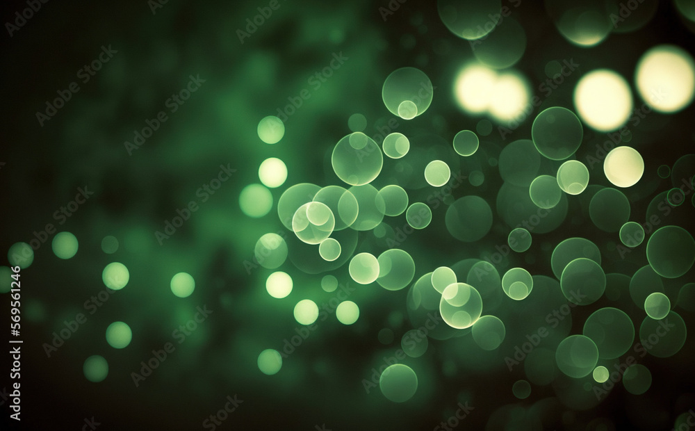 Green Bokeh, Generative AI Green Bokeh, Generative AI