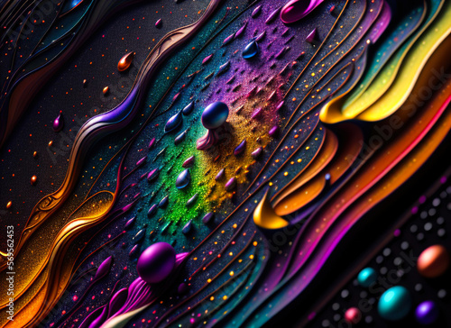 Colorful abstract wallpaper and background with Generative AI (ID: 569562453)