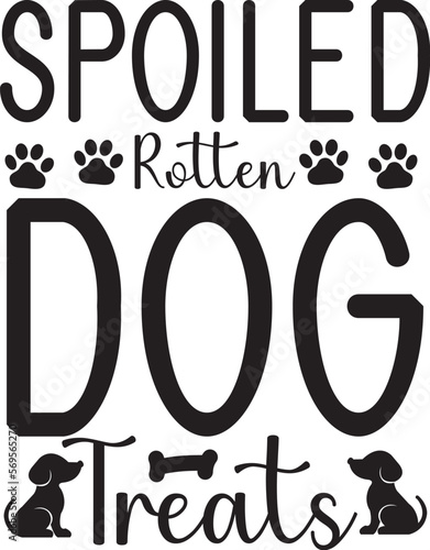spoiled rotten dog treats svg