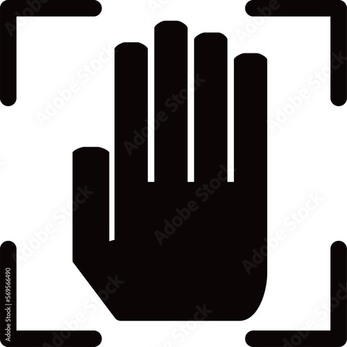 静脈認証のアイコン（生体認証）
