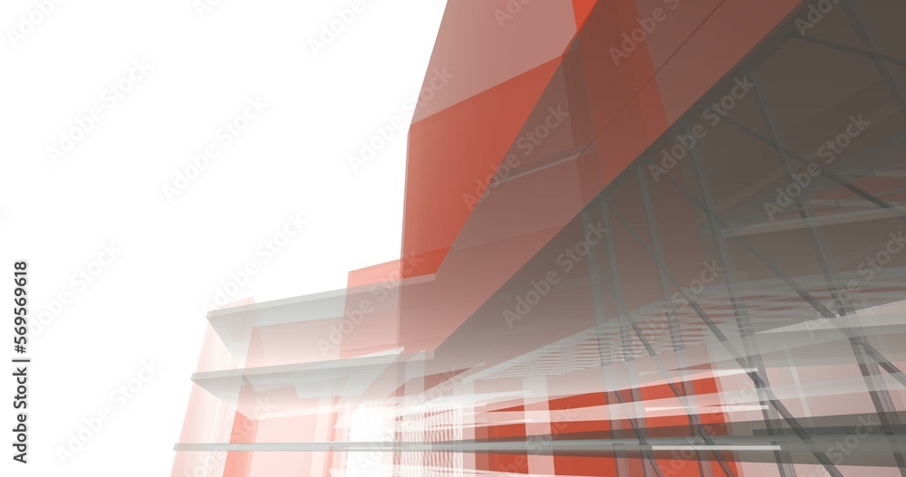 Abstract architecture digital background 3d illustration Abstract architecture digital background 3d illustration