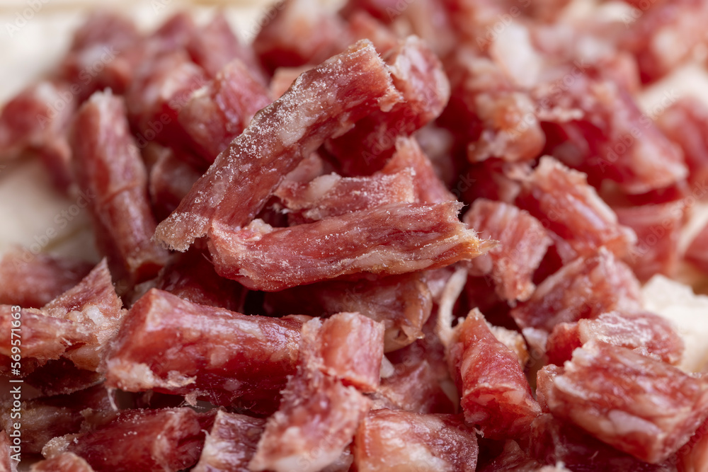 high-quality dried pork sausage with spices high-quality dried pork sausage with spices