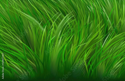 background of lush  delicious green grass. Generative AI
