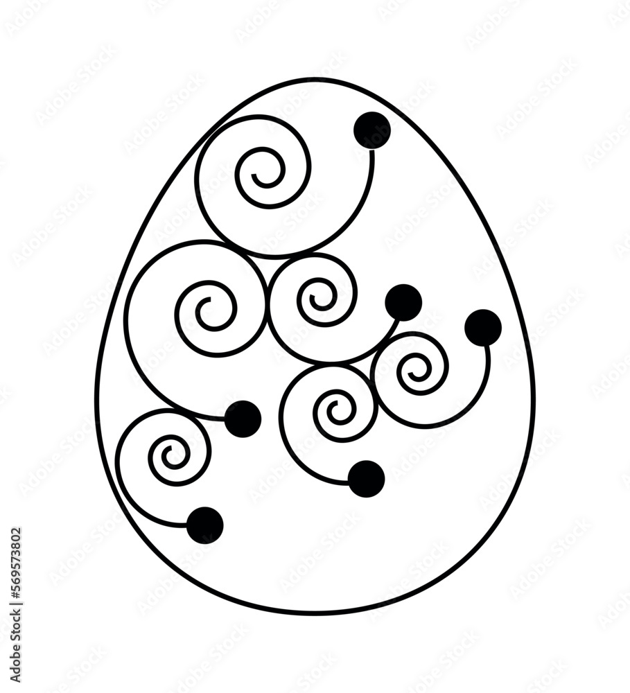 Vector illustration of Easter egg