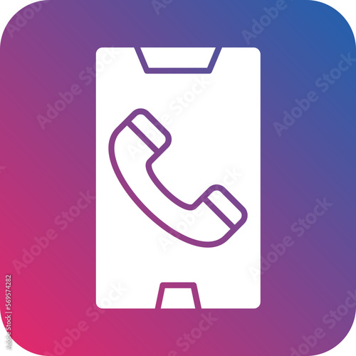 Vector Design Mobile Call Icon Style