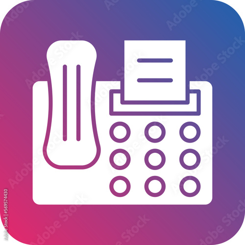 Vector Design Fax Icon Style
