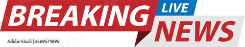Breaking news TV sign