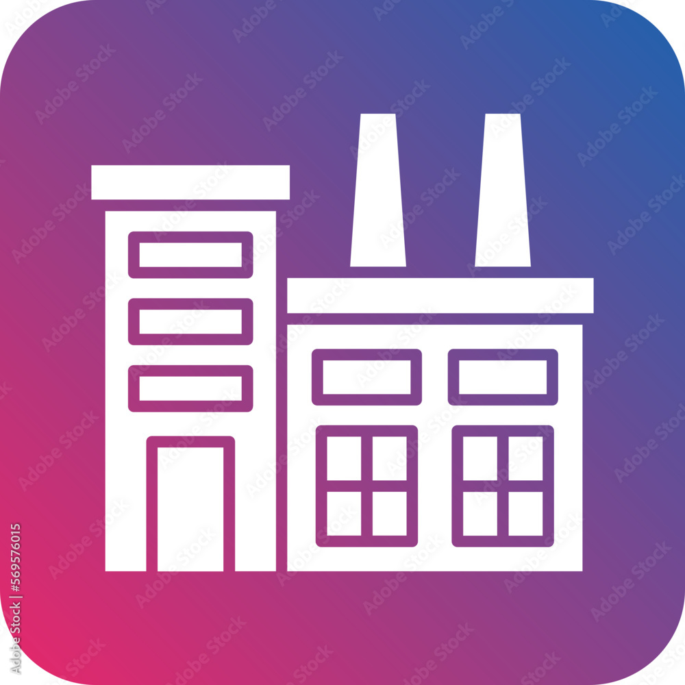 Vector Design Factory Icon Style Vector Design Factory Icon Style