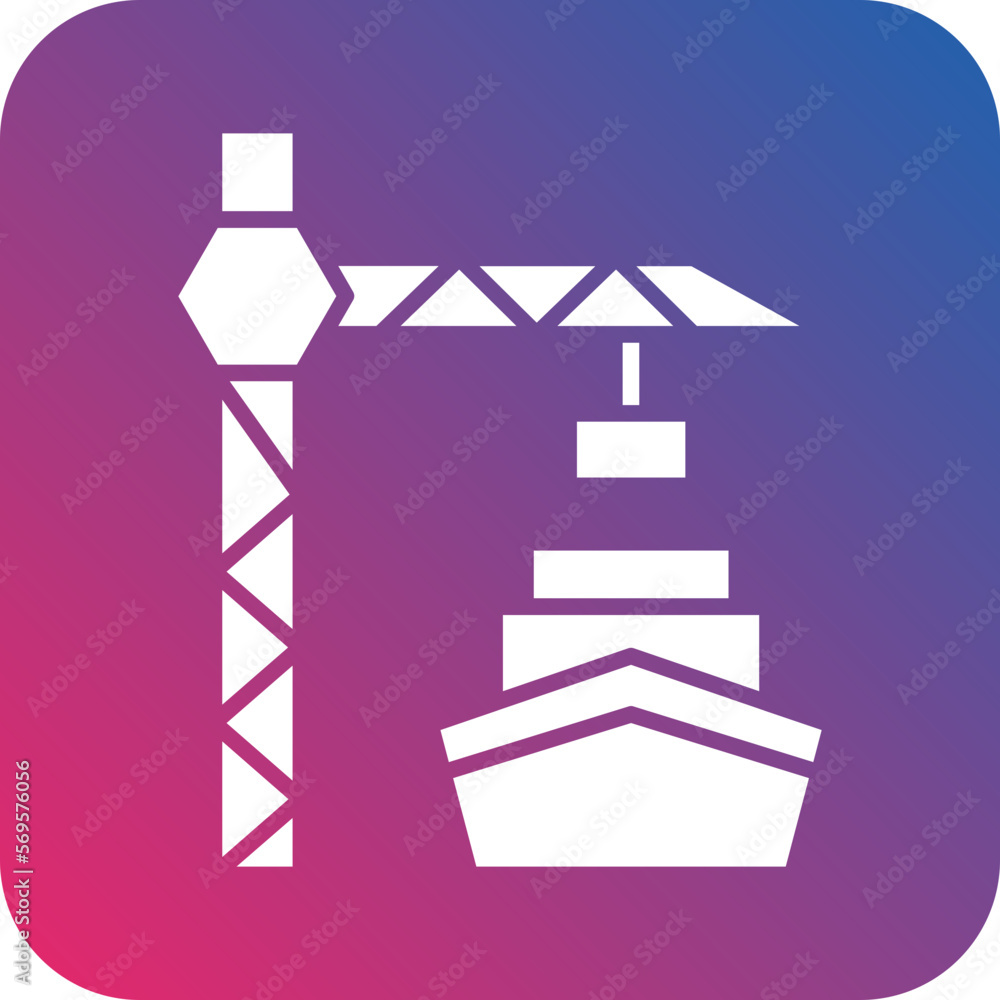 Vector Design Port Icon Style Vector Design Port Icon Style